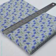 Васильки на оливковом (+полоски) - Васильки на оливковом (+полоски)