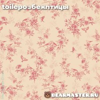 Toile de jouy - Розово-бежевый 3 вида