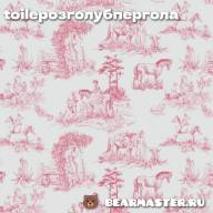 ПРЕДЗАКАЗ. Батист из коллекции Toile de jouy - Розово-голубой - Пять видов - ПРЕДЗАКАЗ. Батист из коллекции Toile de jouy - Розово-голубой - Пять видов