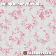 ПРЕДЗАКАЗ. Батист из коллекции Toile de jouy - Розово-голубой - Пять видов - ПРЕДЗАКАЗ. Батист из коллекции Toile de jouy - Розово-голубой - Пять видов