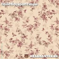 Туаль де Жуи - бордовый - Птицы